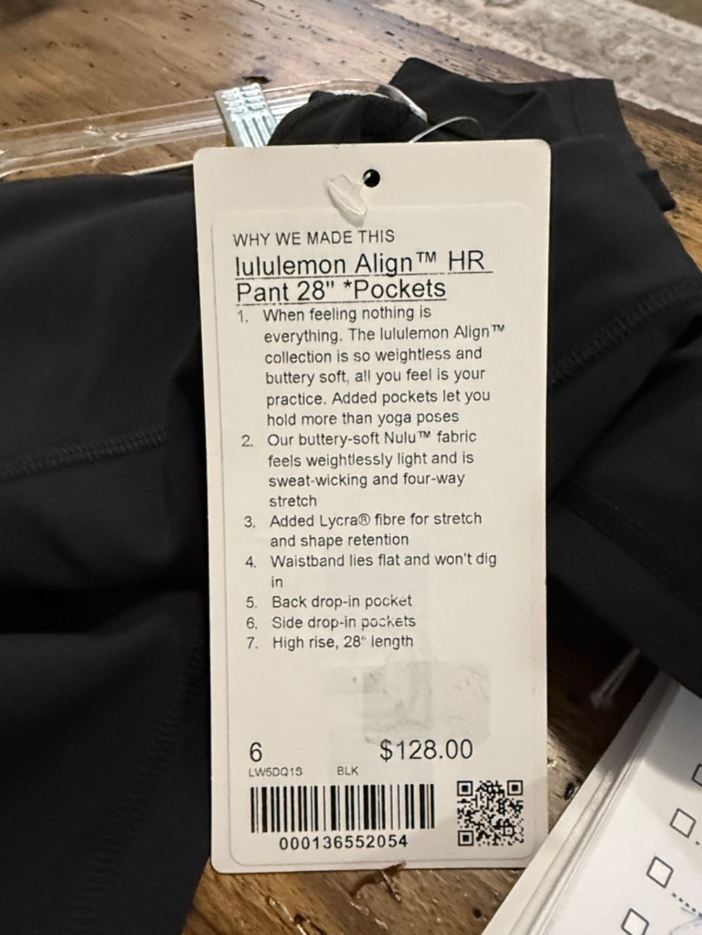 Lululemon align HR pant 28 inch with pockets NWT - Picture 5 of 7